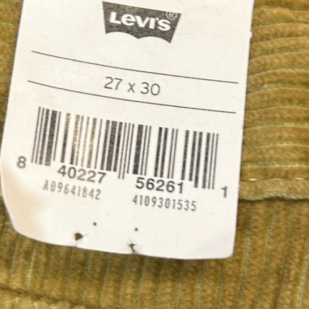 Levi's Low Pro/ NWT/Mid Rise/ Corduroy/ 2 pairs 27/30 and 29/30 - Picture 8 of 11